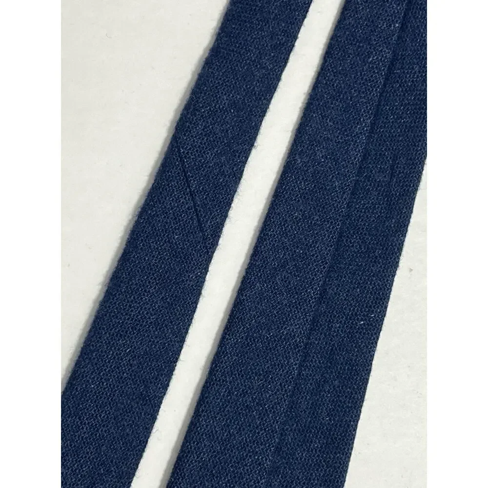 Yves Saint Laurent YSL Blue Neck Tie Wool Blend Made In Italy Mens Vintage